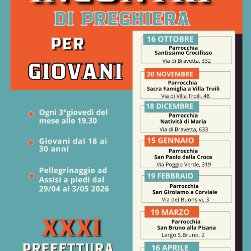 Incontri preghiera per giovani