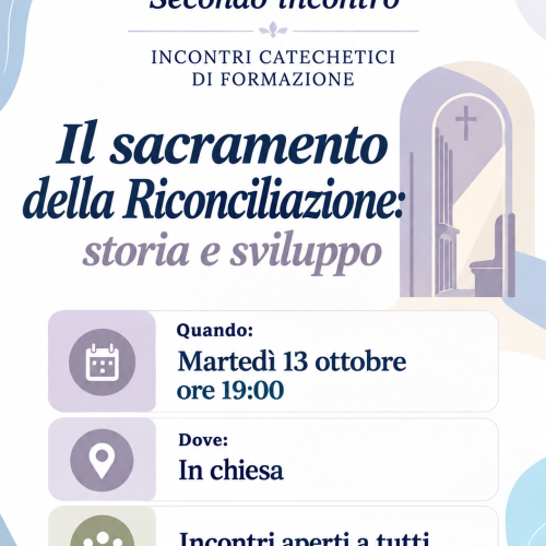 Secondo incontro: il sacramento della Riconciliazione
