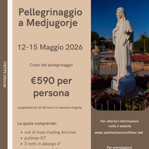 Pellegrinaggio Medjugorje
