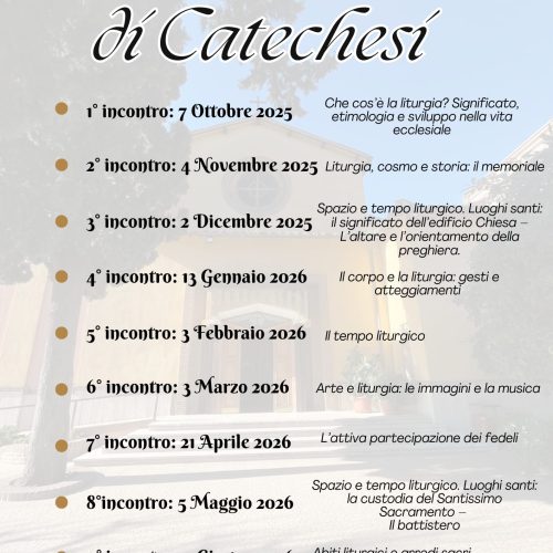Incontri di formazione liturgica