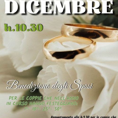 Benedizione degli sposi